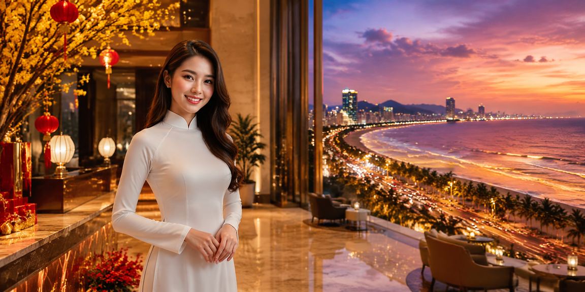 Phụ nữ Đà Nẵng mặc áo dài truy cập 6202 trên điện thoại – minh họa trải nghiệm di động